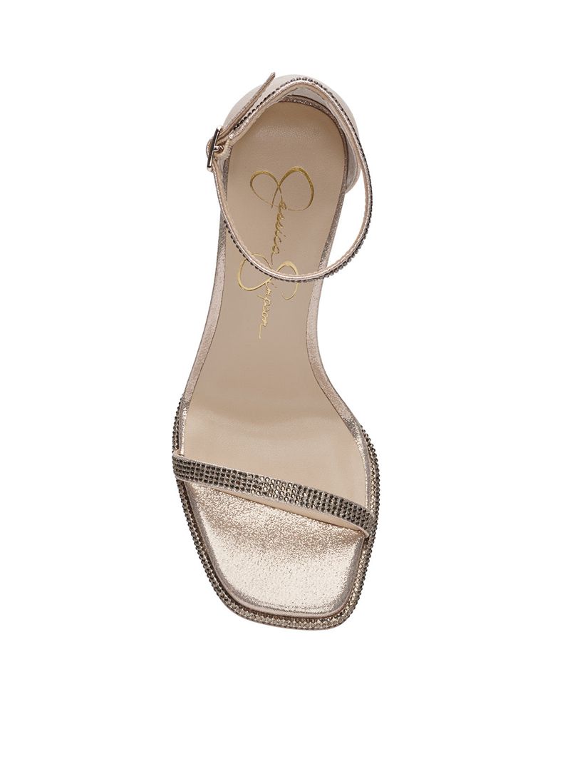 Sandalias Jessica Simpson Ostey Feminino Prateadas | 28459RKHP