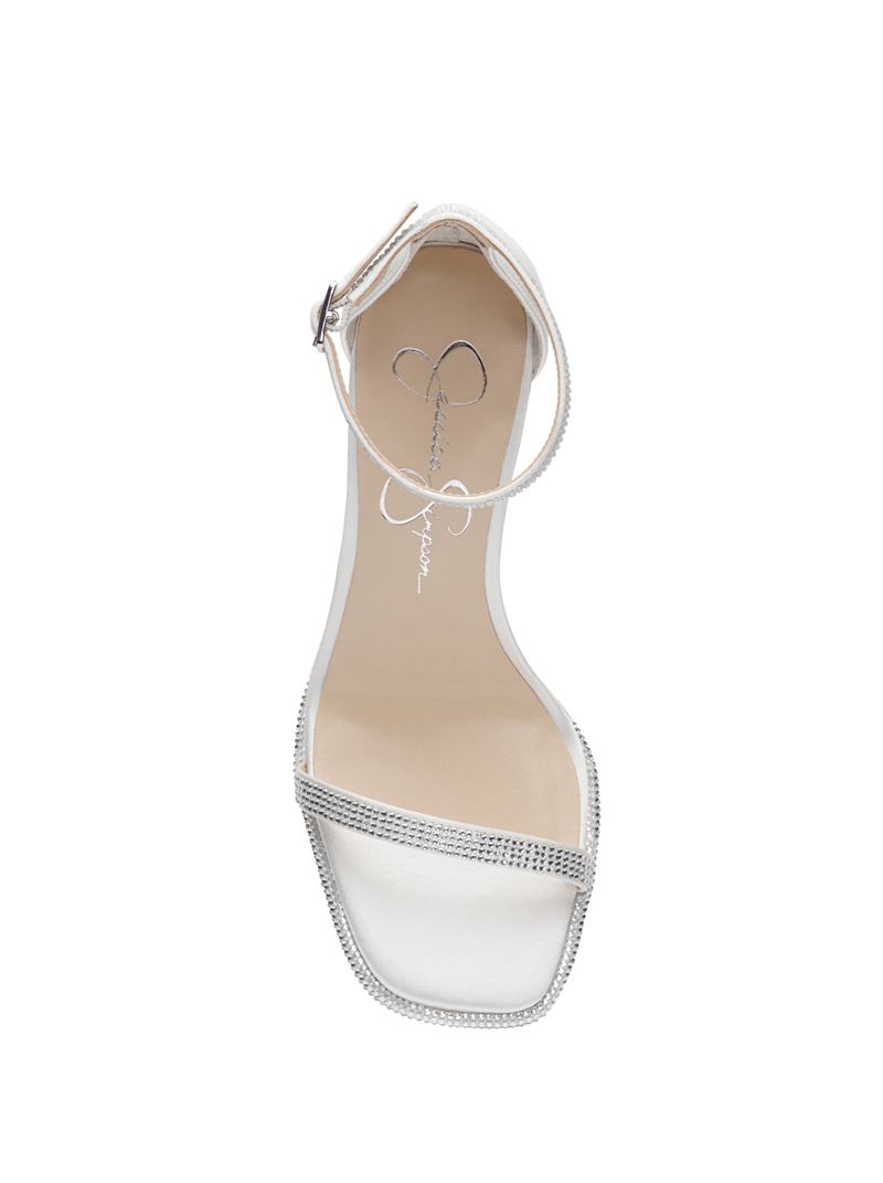 Sandalias Jessica Simpson Ostey Feminino Branco | 63897OWNR