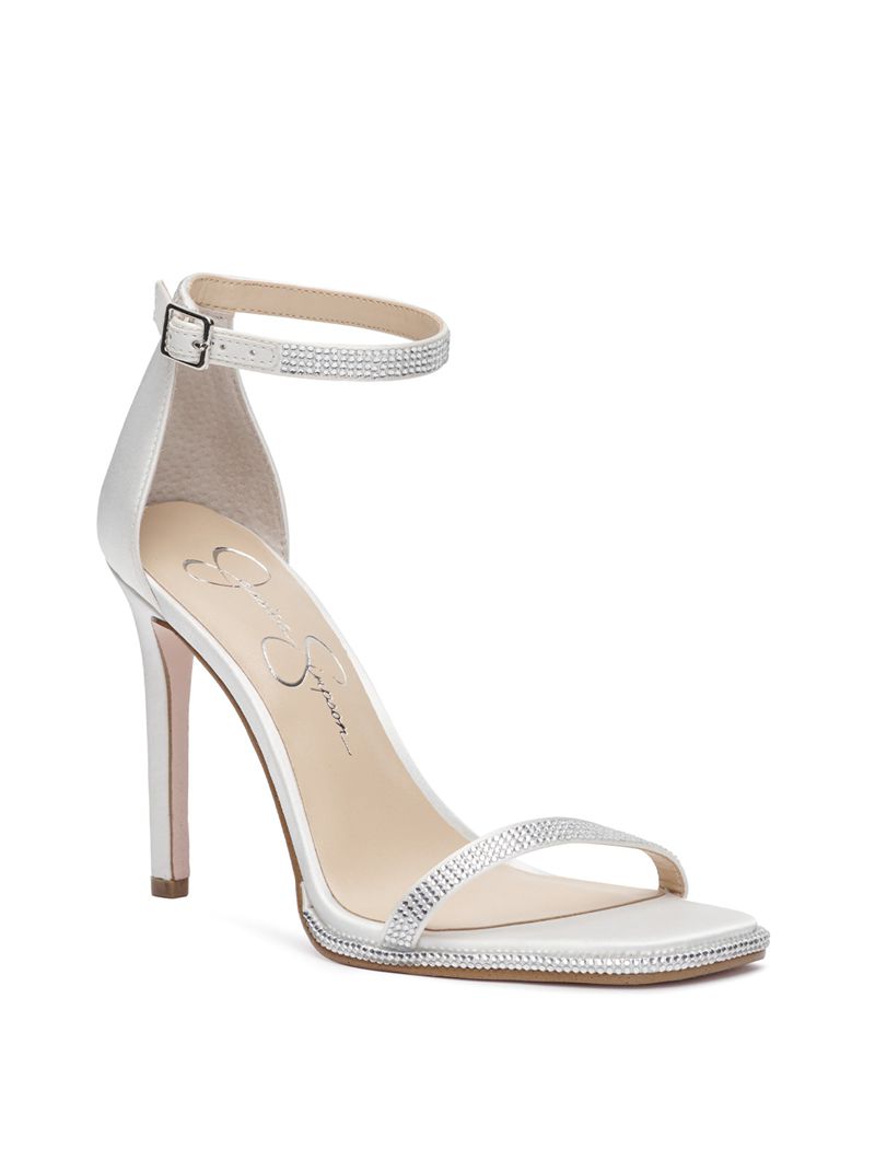 Sandalias Jessica Simpson Ostey Feminino Branco | 63897OWNR