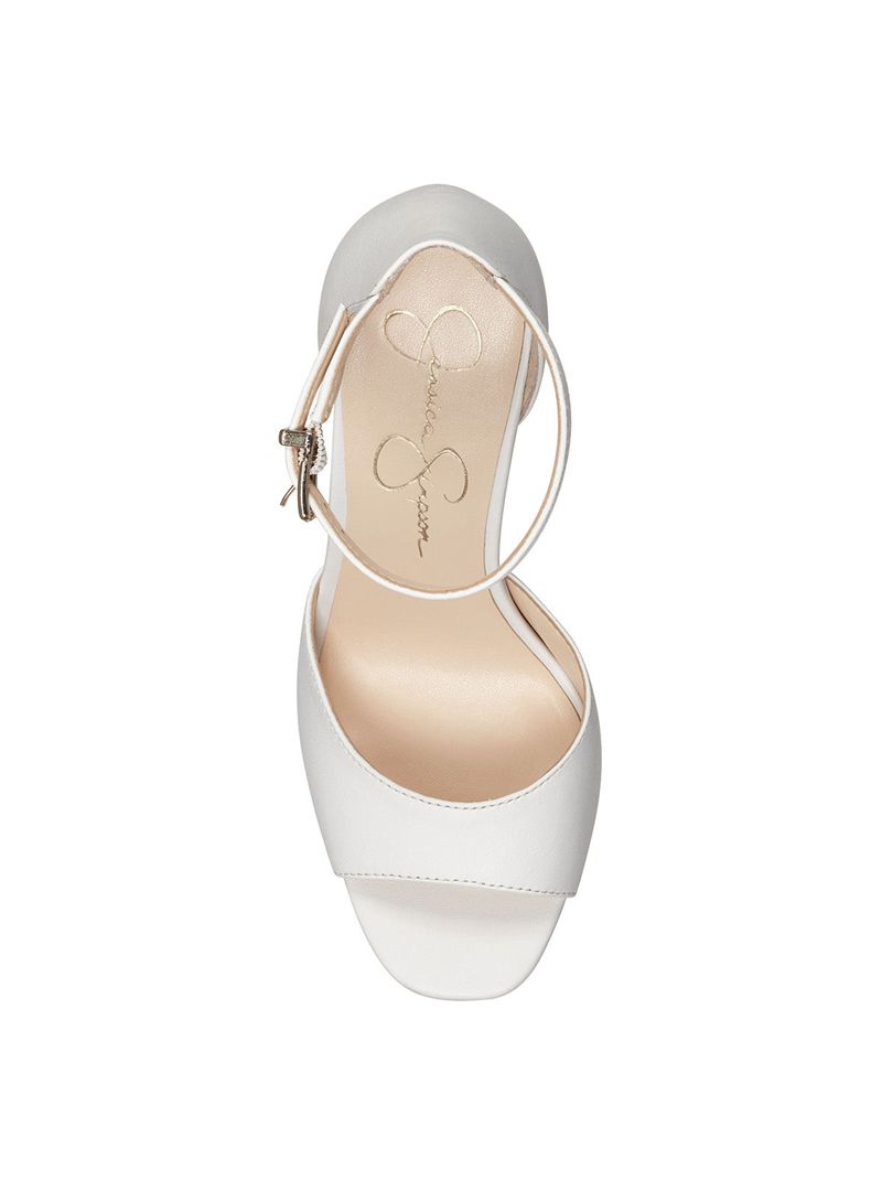 Sandalias Jessica Simpson Pisila Feminino Branco | 13740KFNM