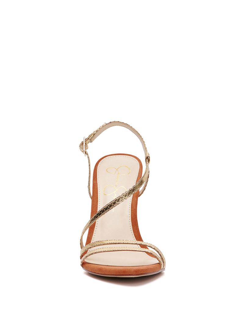 Sandalias Jessica Simpson Py Feminino Douradas | 73195VOET