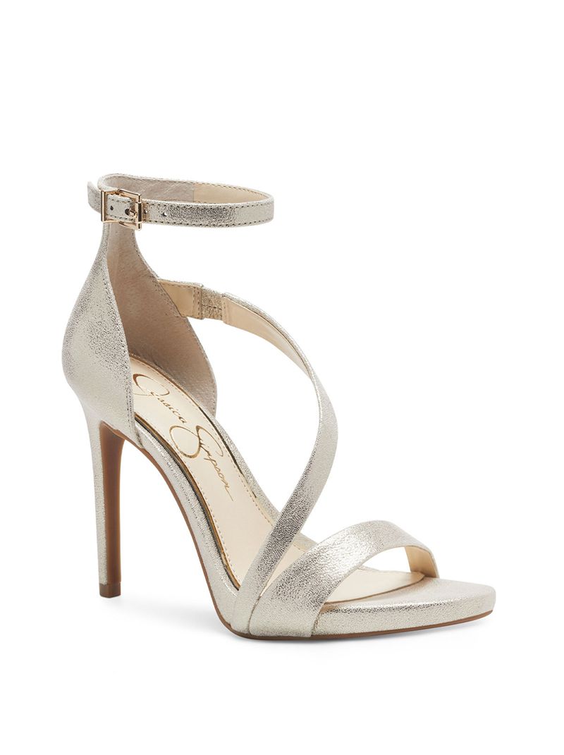 Sandalias Jessica Simpson Rayli Feminino Douradas | 94286UFRW