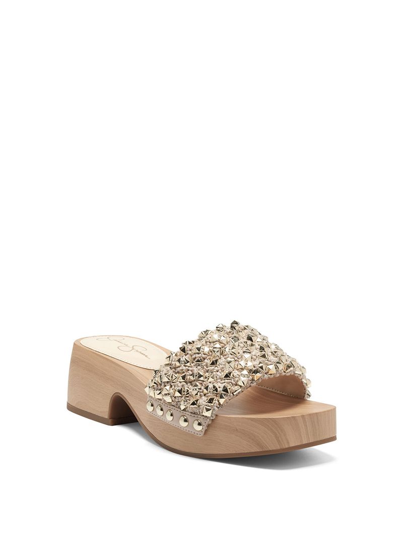 Sandalias Jessica Simpson Rell Feminino Bege | 47389BAKV