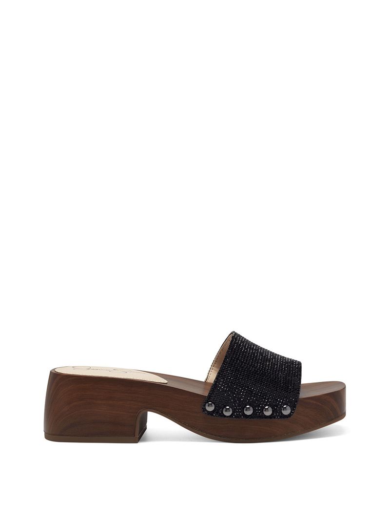 Sandalias Jessica Simpson Rexile Feminino Pretas | 35780KPZO