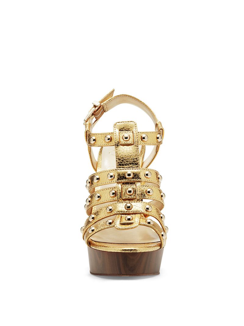 Sandalias Jessica Simpson Rienne Feminino Douradas | 27435BGAL