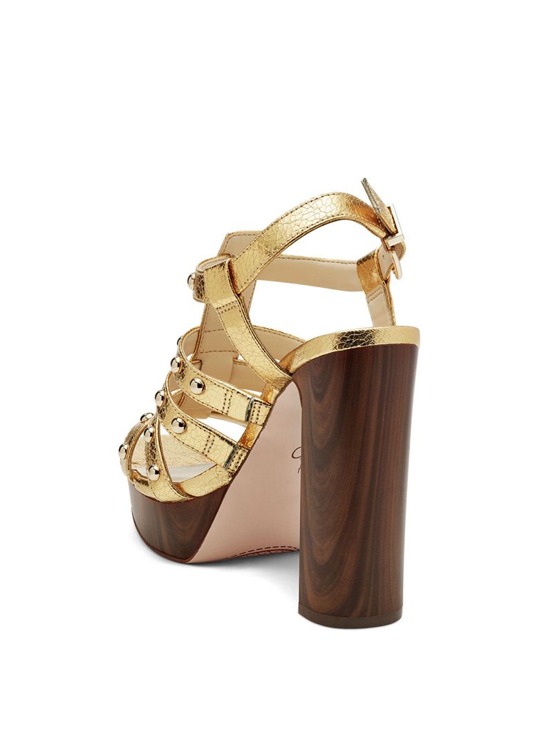 Sandalias Jessica Simpson Rienne Feminino Douradas | 27435BGAL