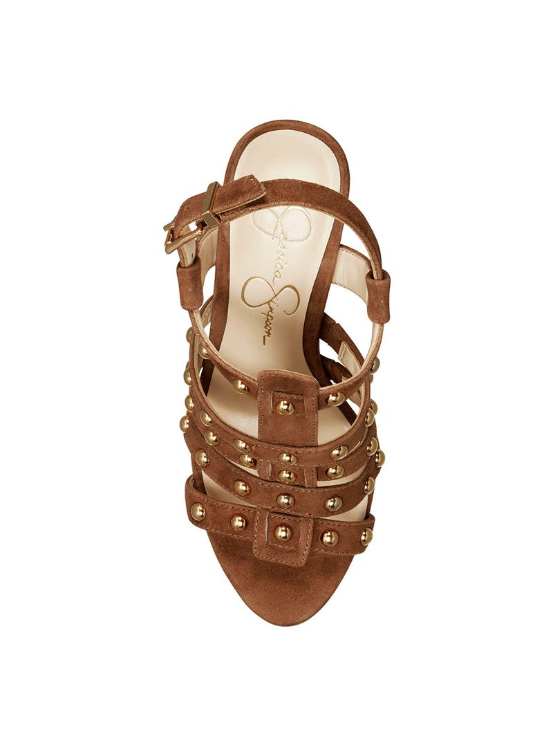 Sandalias Jessica Simpson Rienne Feminino Marrom | 79302HQUM