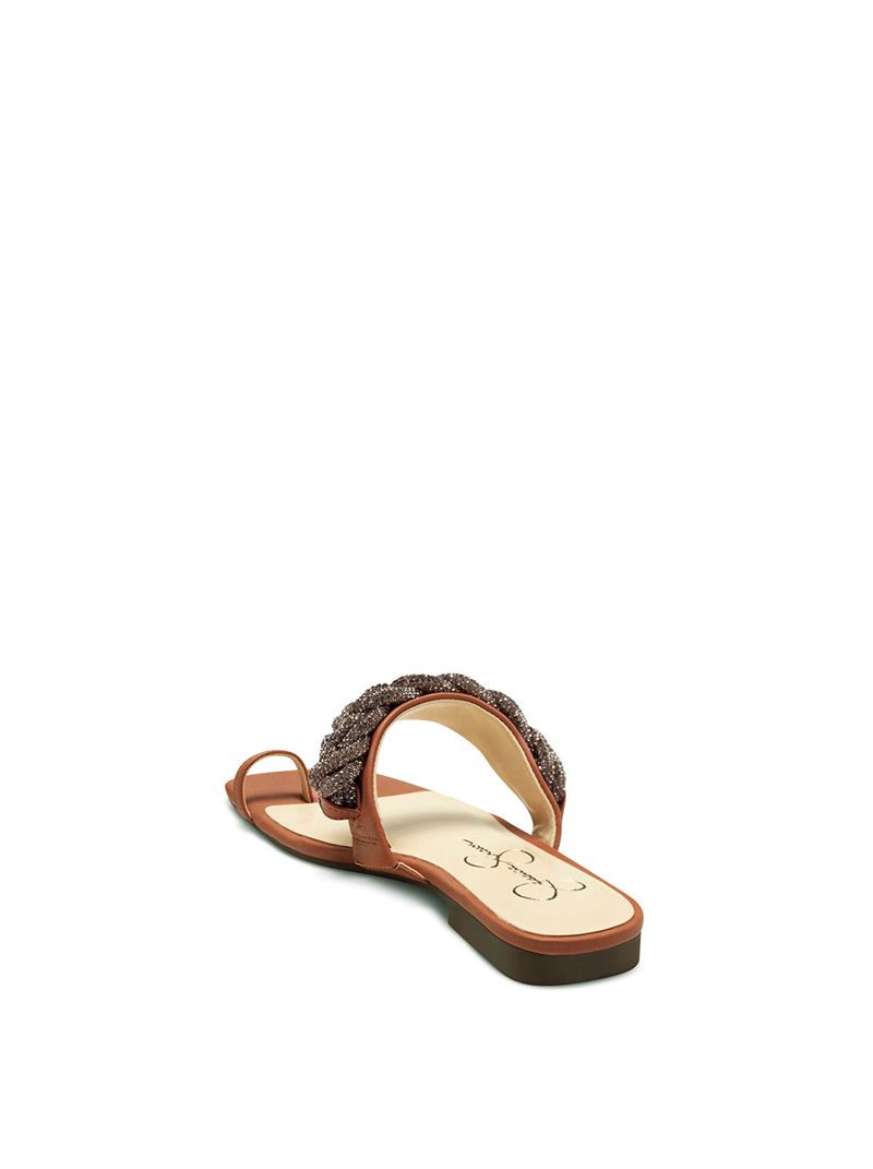 Sandalias Jessica Simpson Row Feminino Marrom | 58472LWMR