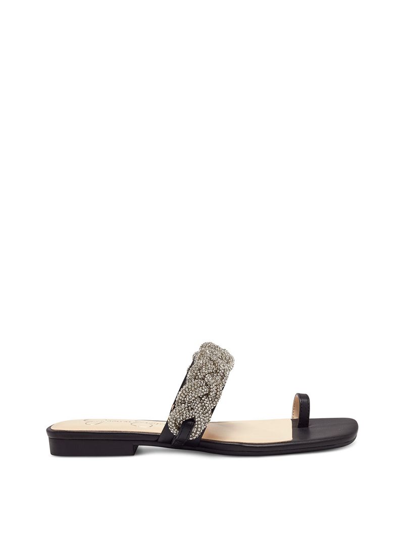 Sandalias Jessica Simpson Row Feminino Pretas | 73281GMYS