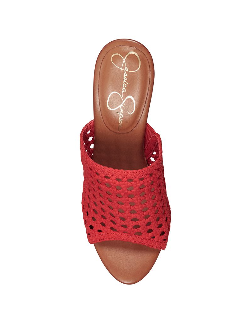 Sandalias Jessica Simpson Shelbie Feminino Vermelhas | 17084FNLU