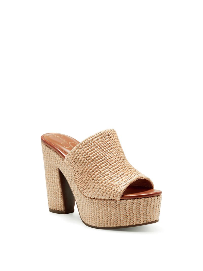 Sandalias Jessica Simpson Shelbie Feminino Bege | 49165ROBU