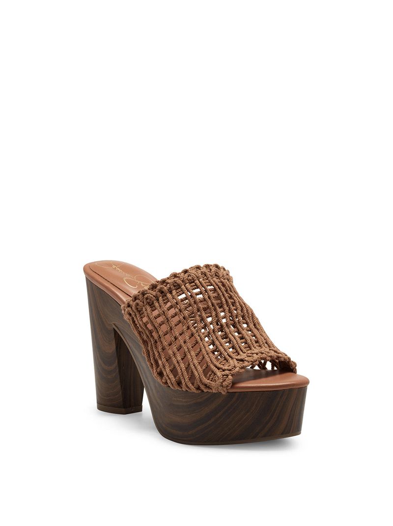 Sandalias Jessica Simpson Shelbie Feminino Bege | 60479HWIJ