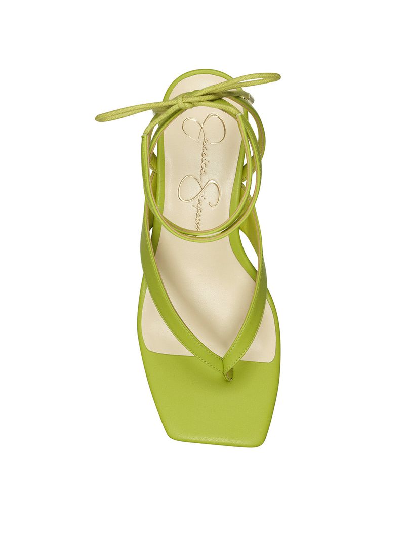 Sandalias Jessica Simpson Sitelli Medio Heel Feminino Verdes | 79846MZHB