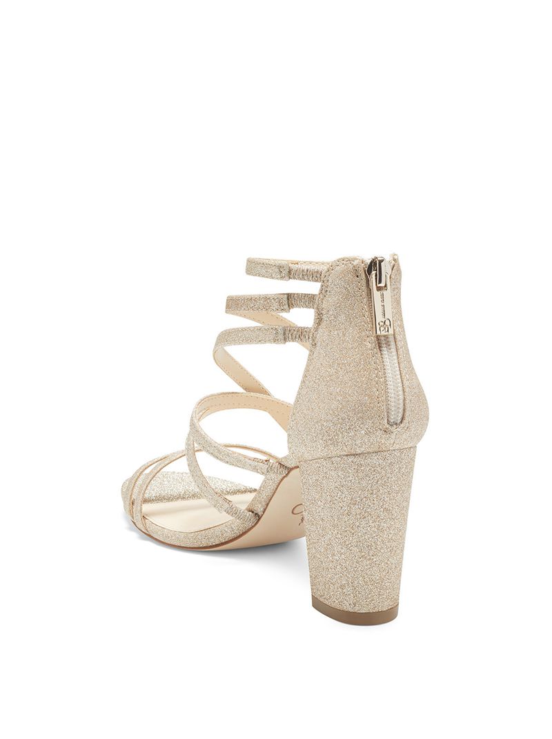 Sandalias Jessica Simpson Stassey Feminino Prateadas | 05742XEAV