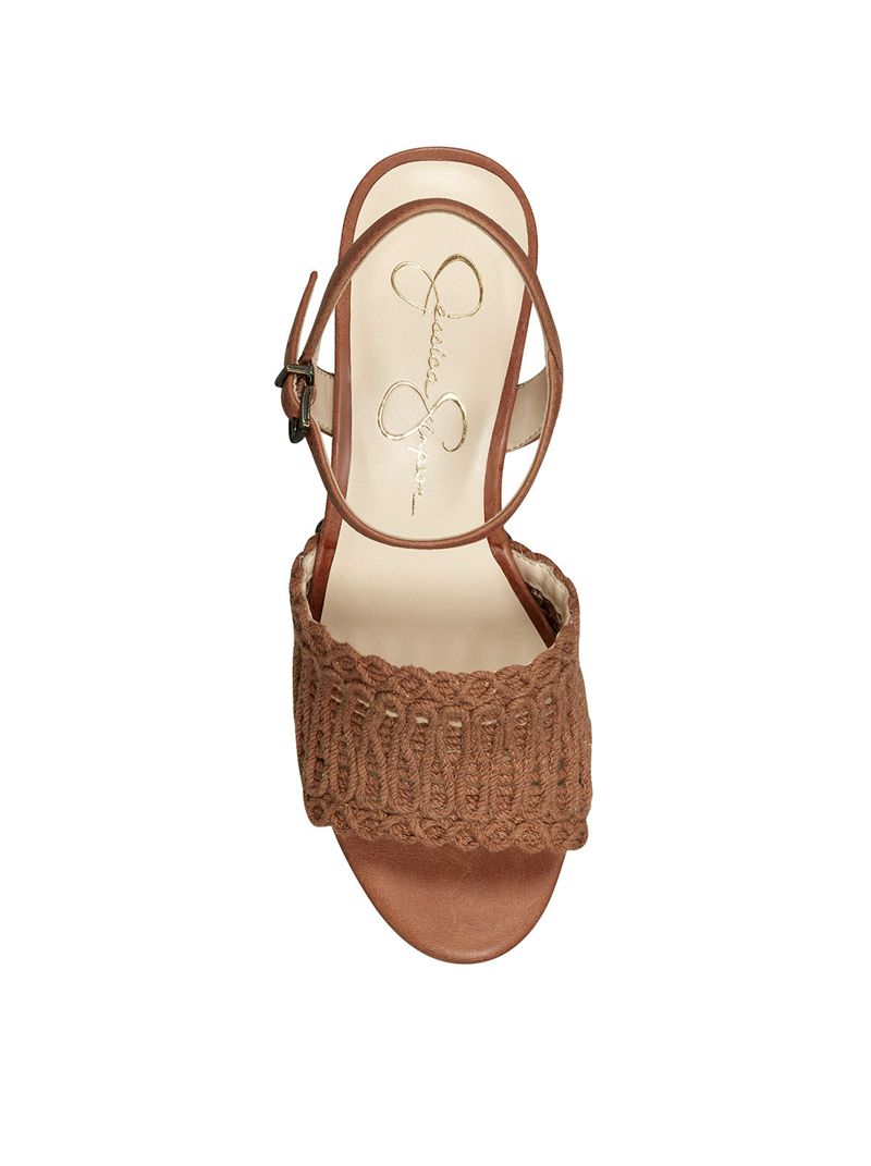 Sandalias Jessica Simpson Timia Feminino Bege | 41265YPUN