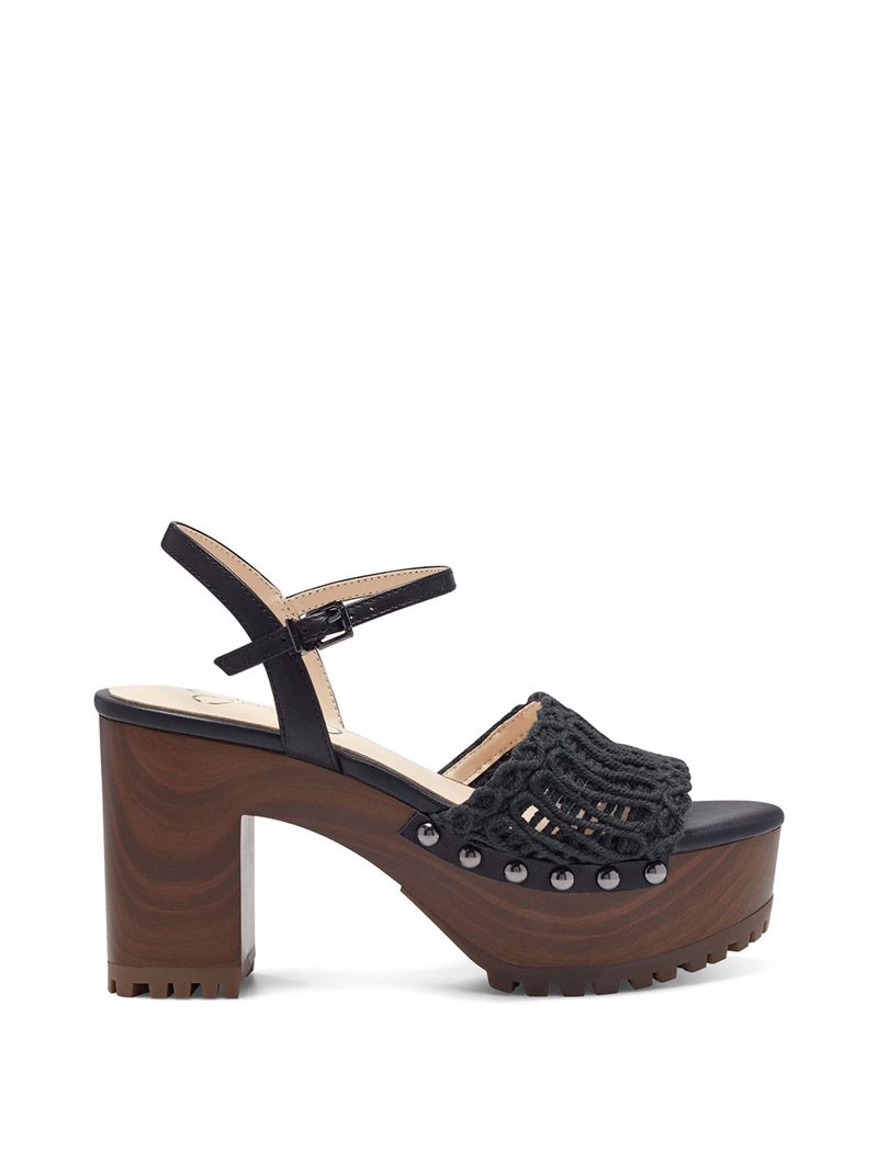 Sandalias Jessica Simpson Timia Feminino Pretas | 64239URMJ