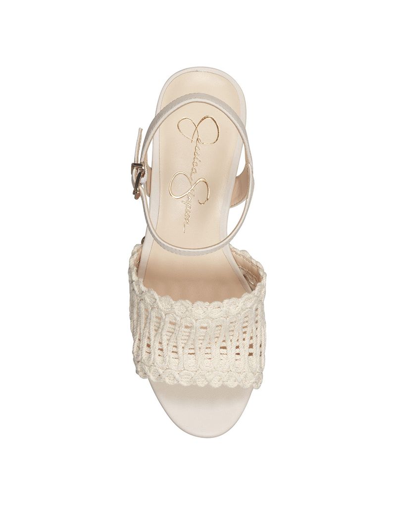 Sandalias Jessica Simpson Timia Feminino Branco | 81074GWSL