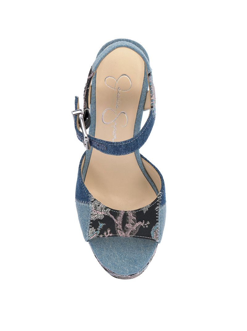 Sandalias Jessica Simpson Tonnia Feminino Azuis Cinzentas | 60528EXKD