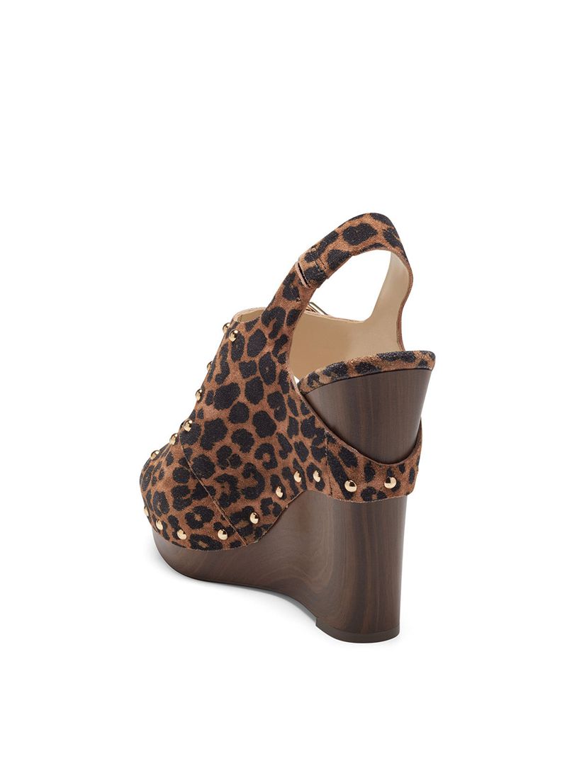 Sandalias Jessica Simpson Tym Feminino Bege Leopardo | 09824NUHW