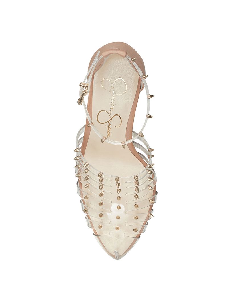 Sandalias Jessica Simpson Westah Feminino Bege | 02865PWOJ