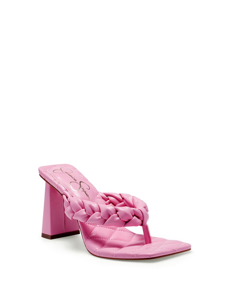 Sandalias Jessica Simpson Zaliye Thong Feminino Rosa | 24395OHCG