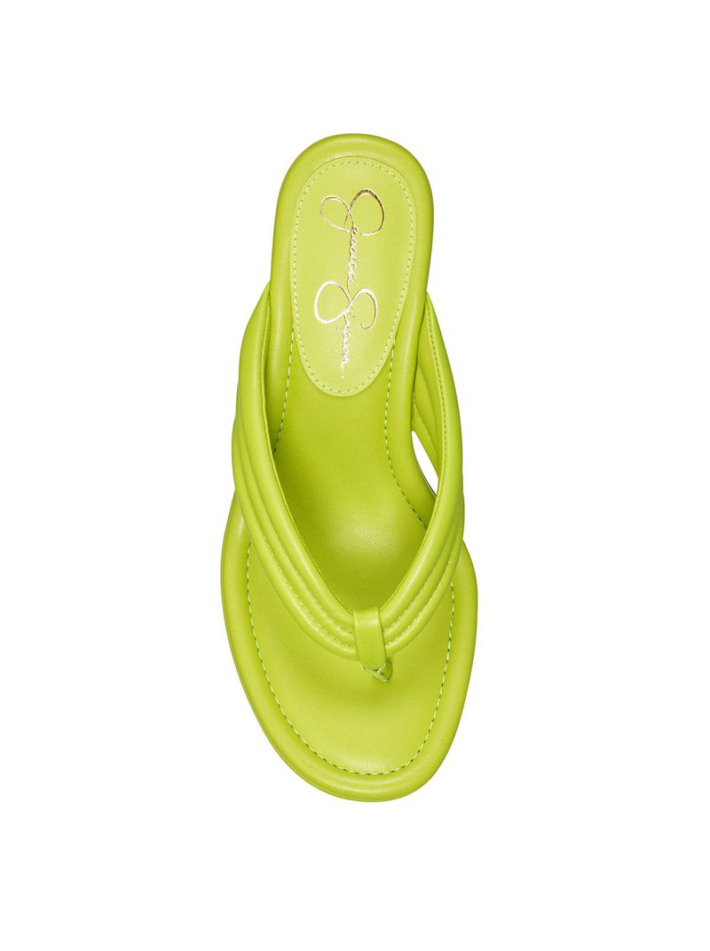 Sapatos Cunha Jessica Simpson Kemnie Feminino Verdes | 78542IAHB