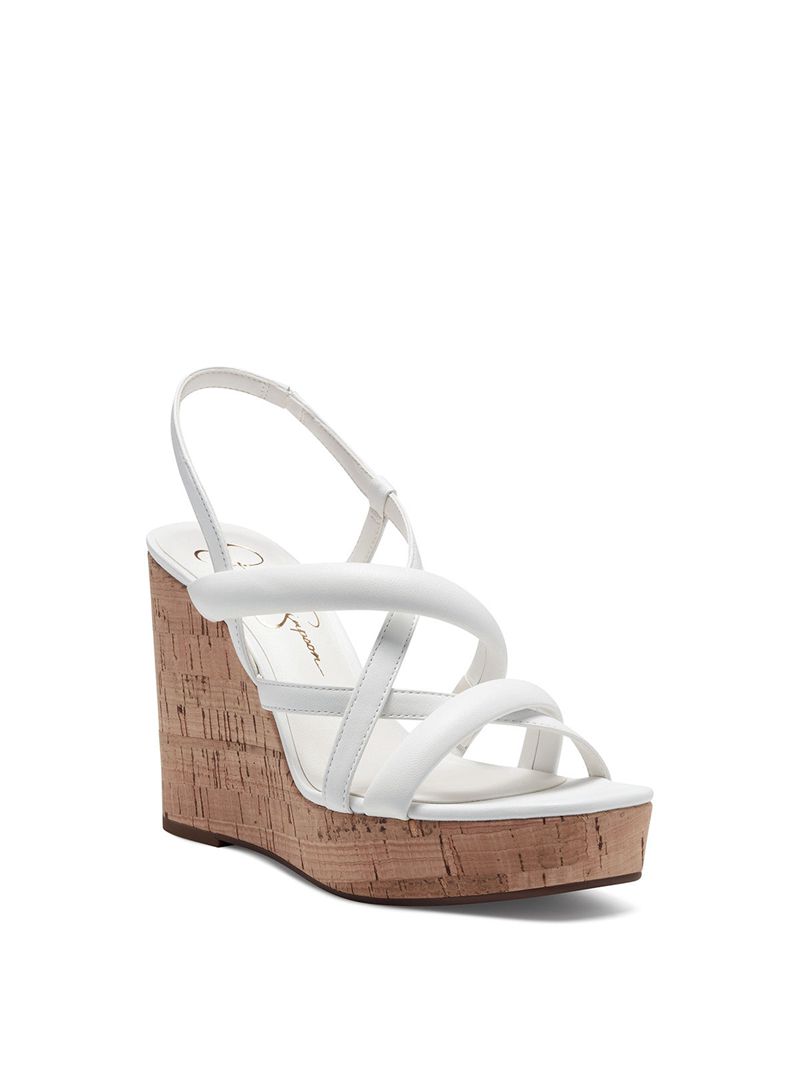 Sapatos Cunha Jessica Simpson Sim Feminino Branco | 82710KDBF