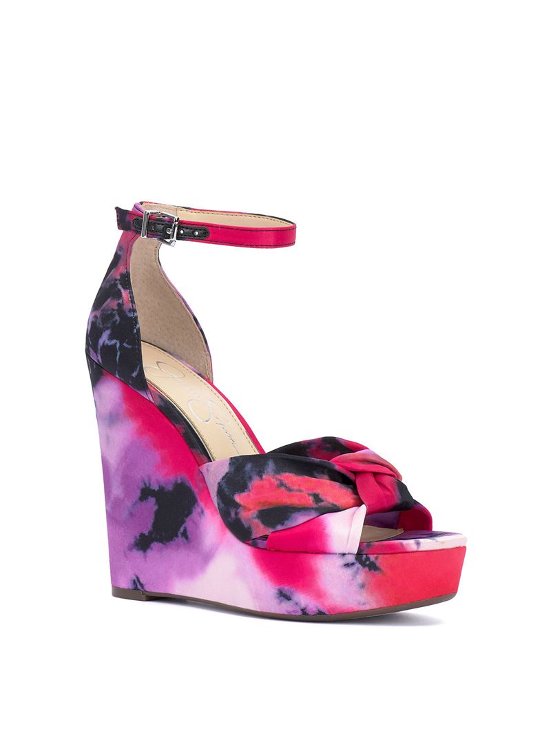 Sapatos Cunha Jessica Simpson Tyssie Feminino Rosa Roxo Multicoloridas | 32810PCIN