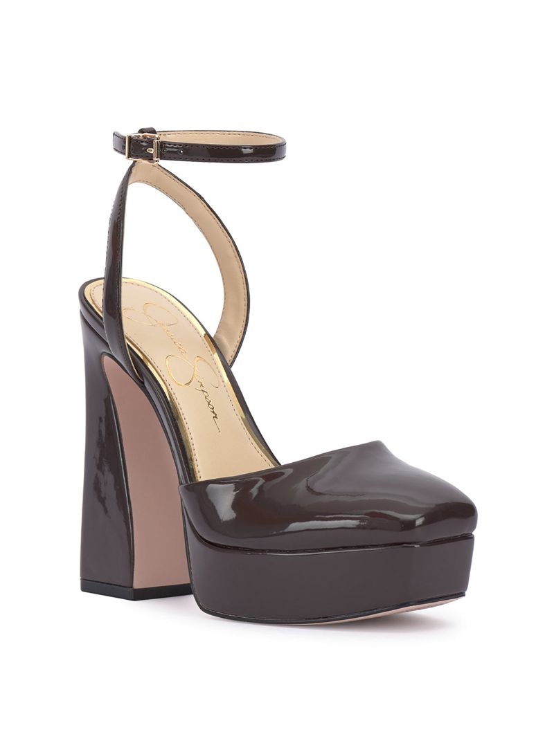 Sapatos Plataforma Jessica Simpson Deirae Feminino Chocolate | 30815NADE