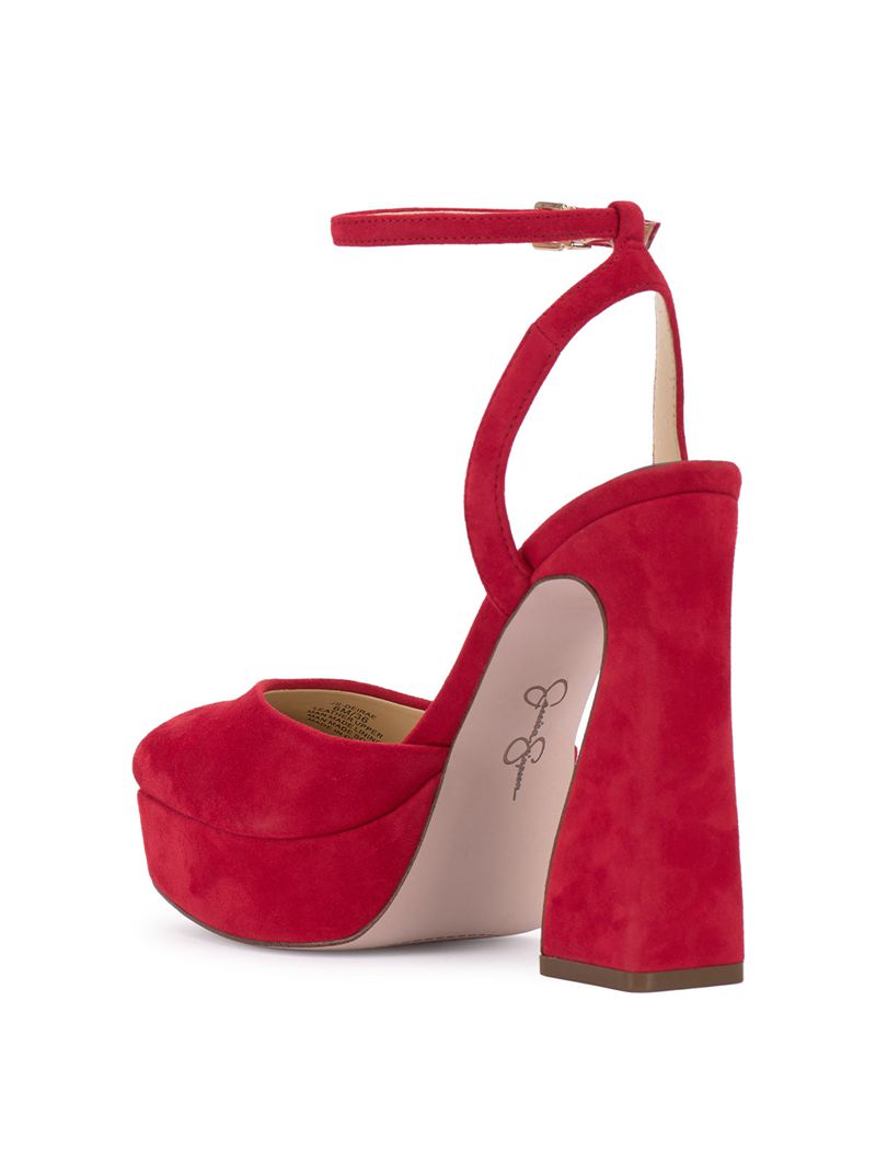 Sapatos Plataforma Jessica Simpson Deirae Feminino Vermelhas | 34697MBTY