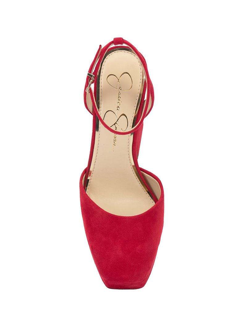 Sapatos Plataforma Jessica Simpson Deirae Feminino Vermelhas | 34697MBTY