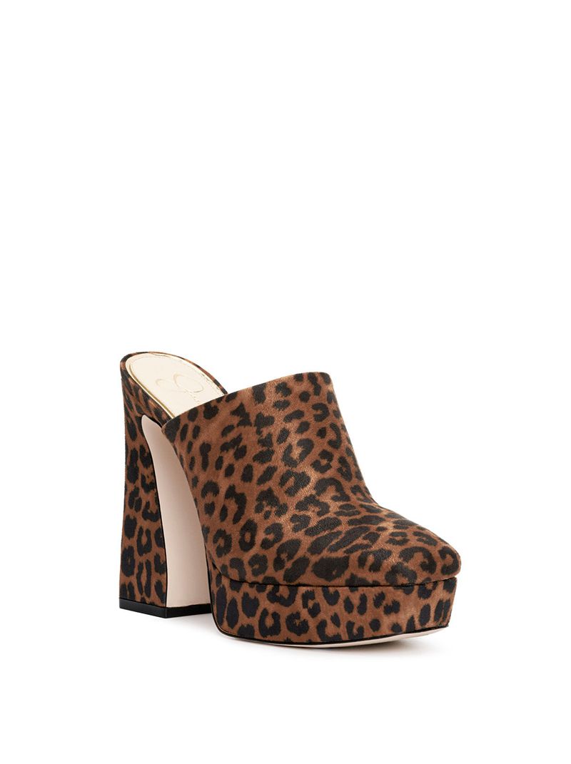 Sapatos Plataforma Jessica Simpson Denima Feminino Bege Leopardo | 54290UQBV