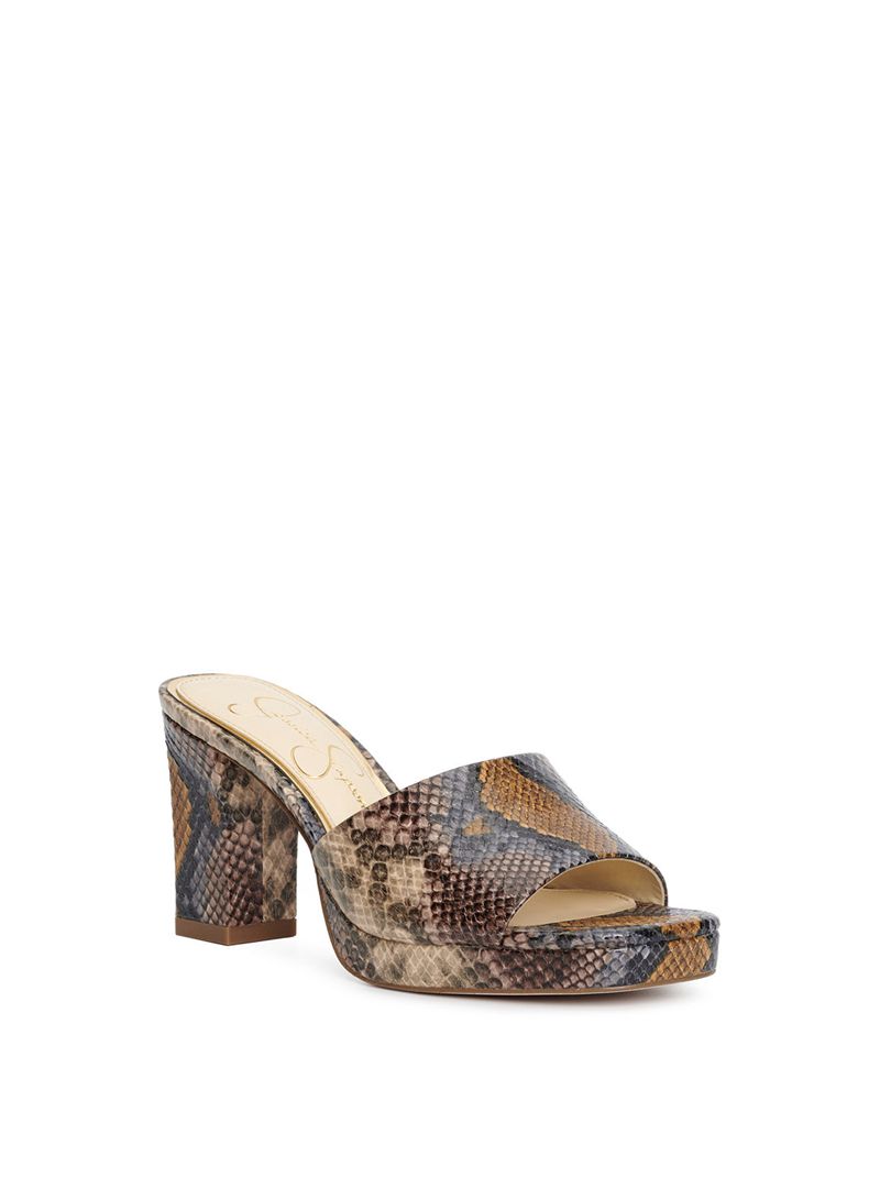 Sapatos Plataforma Jessica Simpson Elyzza Feminino Serpentine | 43627JIHV