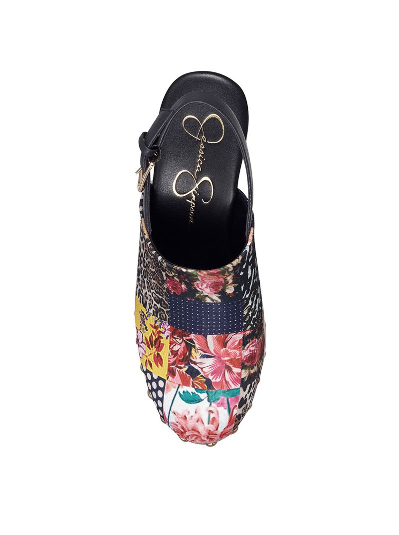 Sapatos Plataforma Jessica Simpson Tiarah Clog Feminino Multicoloridas | 12750QHKI