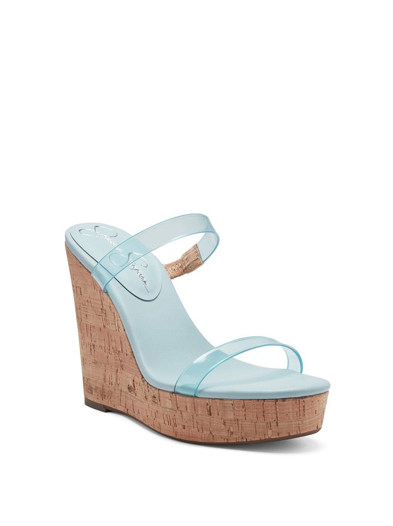 Sapatos Plataforma Jessica Simpson Tumile Feminino Azuis | 42783JDSI