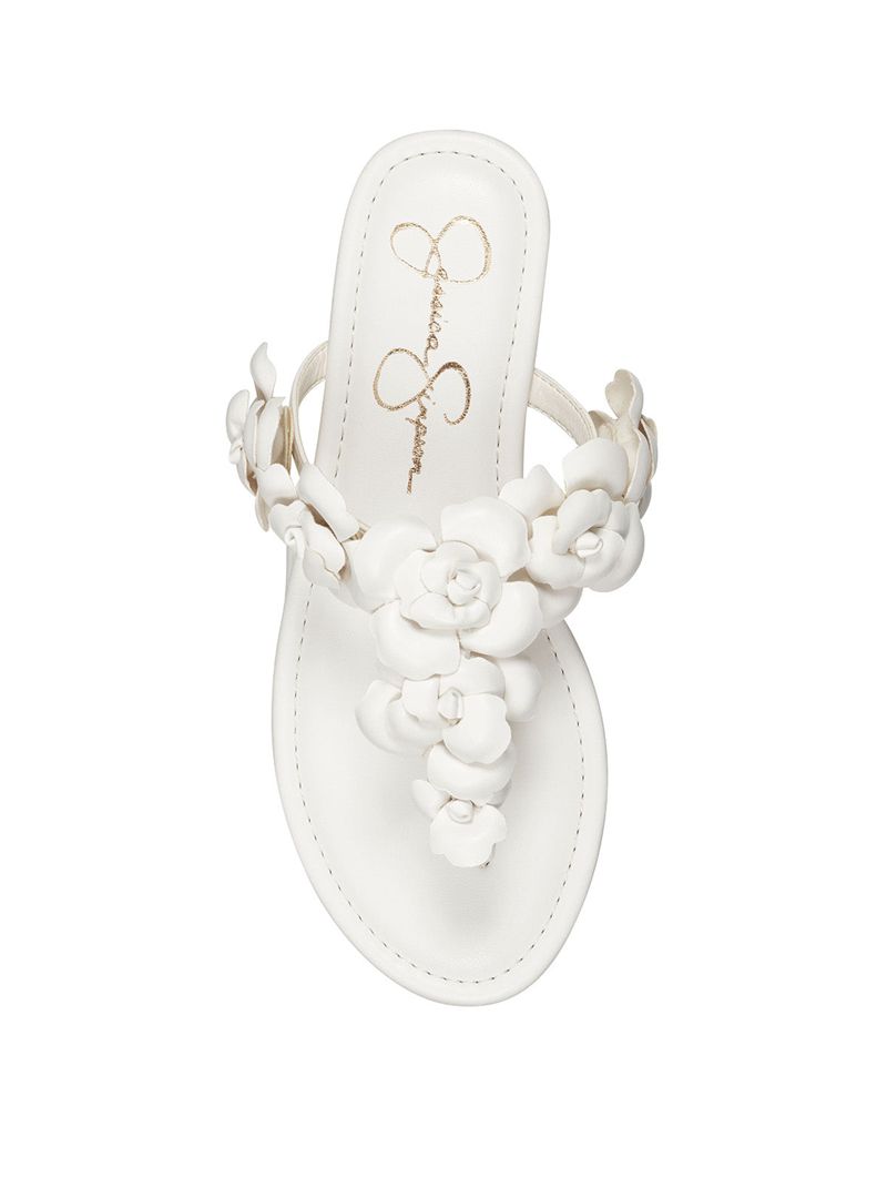 Sapatos Rasos Jessica Simpson G Feminino Branco | 86015CIXR