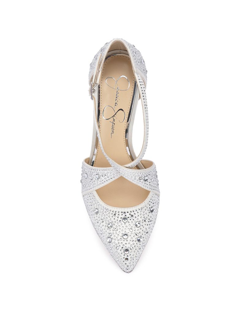 Scarpins Jessica Simpson Accile Feminino Branco | 84136SRUY