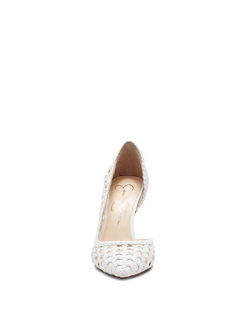 Scarpins Jessica Simpson Paimee D'Orsay Feminino Branco | 46102HOLU