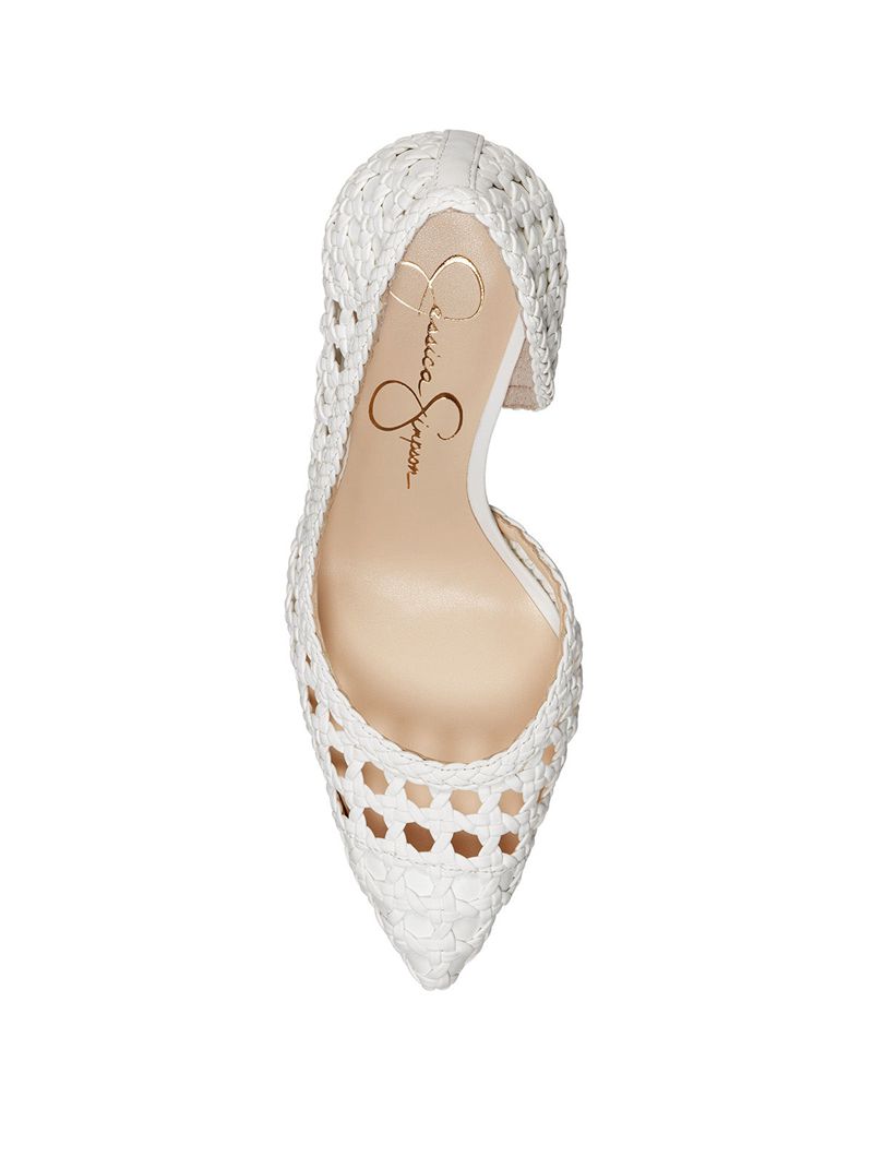 Scarpins Jessica Simpson Paimee D'Orsay Feminino Branco | 46102HOLU