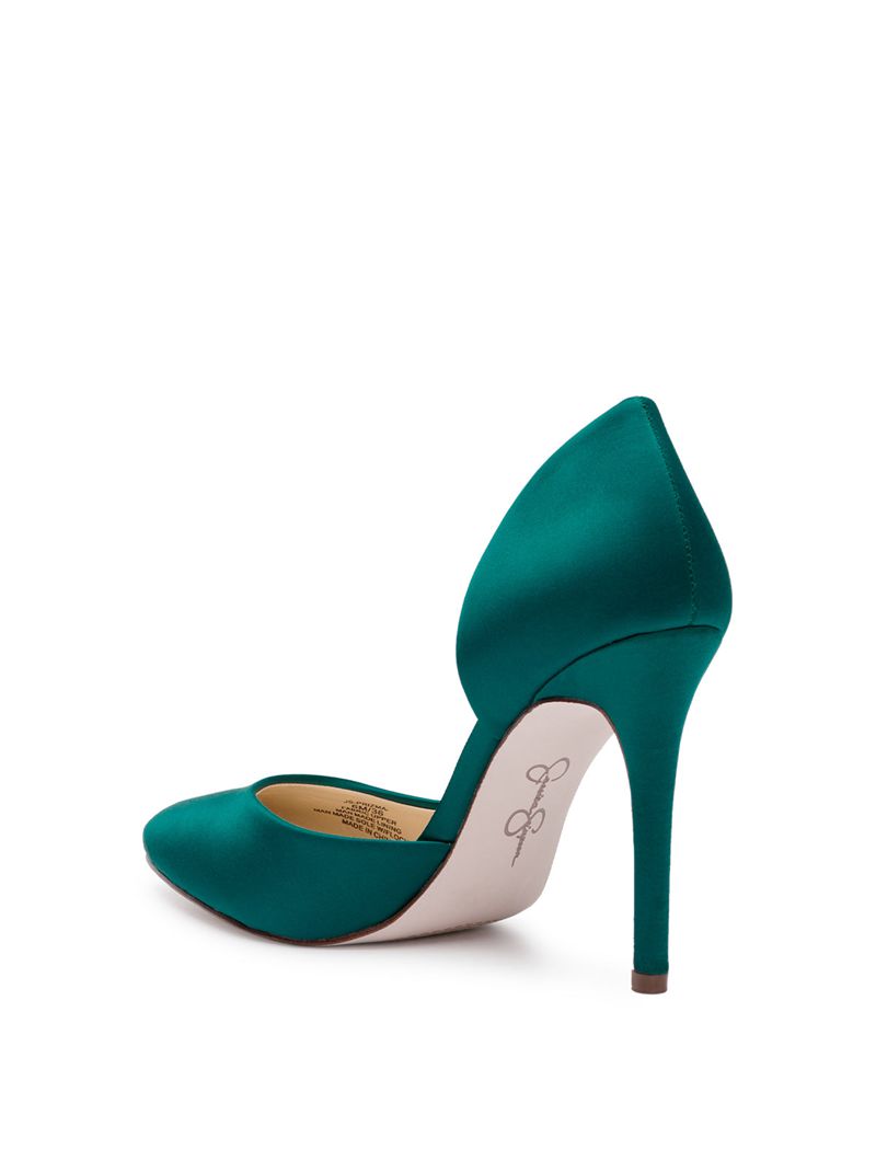 Scarpins Jessica Simpson Prizma D'Orsay Feminino Verdes | 03274TNWR