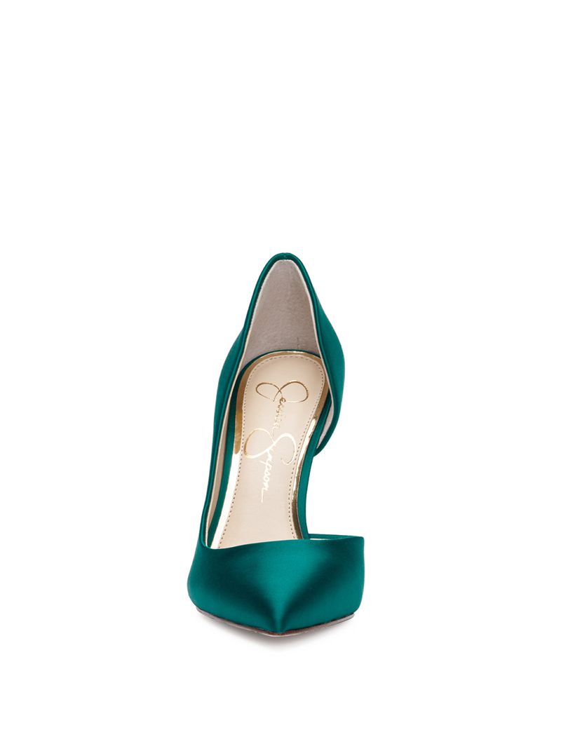 Scarpins Jessica Simpson Prizma D'Orsay Feminino Verdes | 03274TNWR