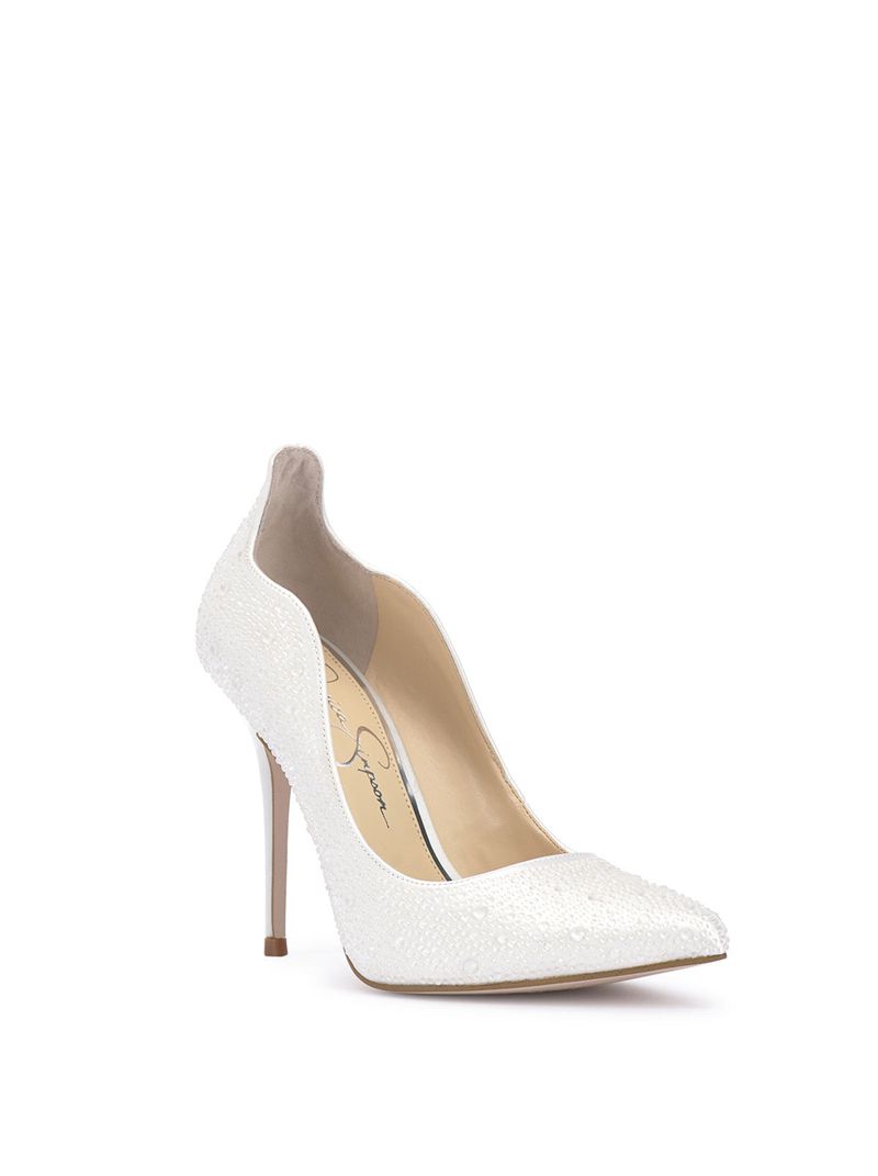 Scarpins Jessica Simpson Wayva Feminino Branco | 16359WRYT