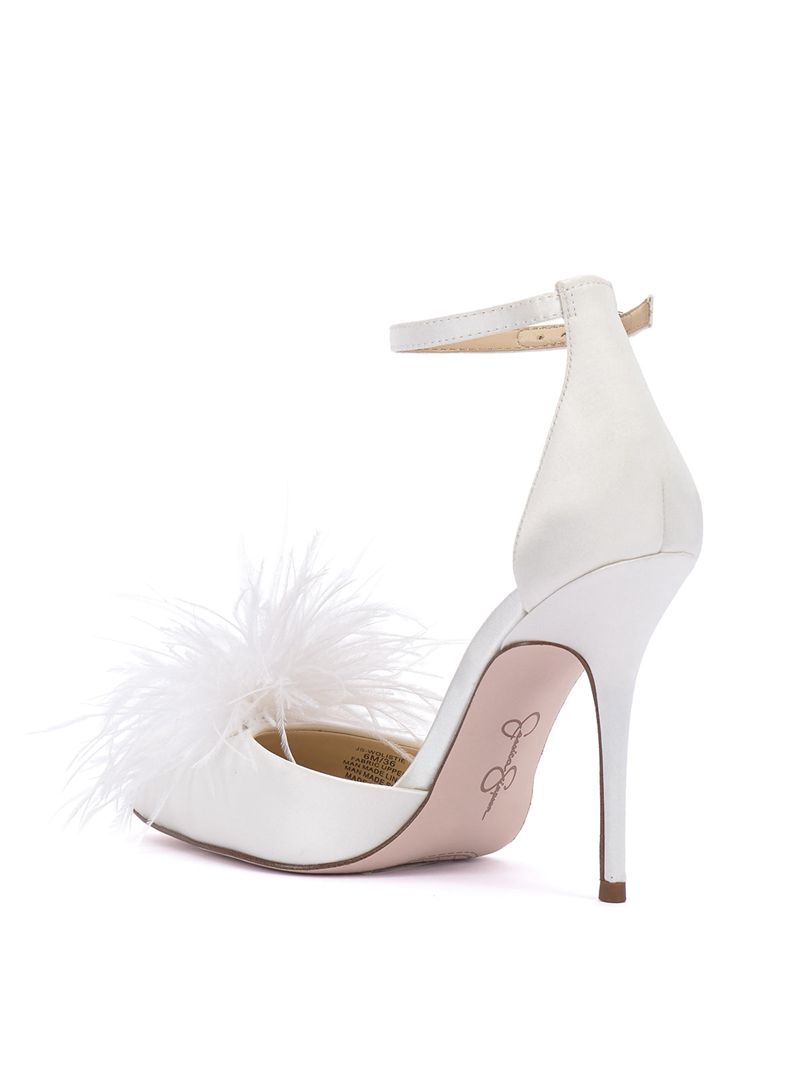 Scarpins Jessica Simpson Wolistie Feminino Branco | 34590MPIL