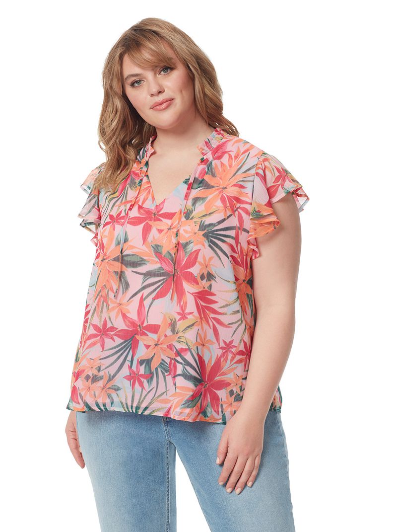 Tops Jessica Simpson Ala Feminino Rosa Lavanda | 05761PFDH