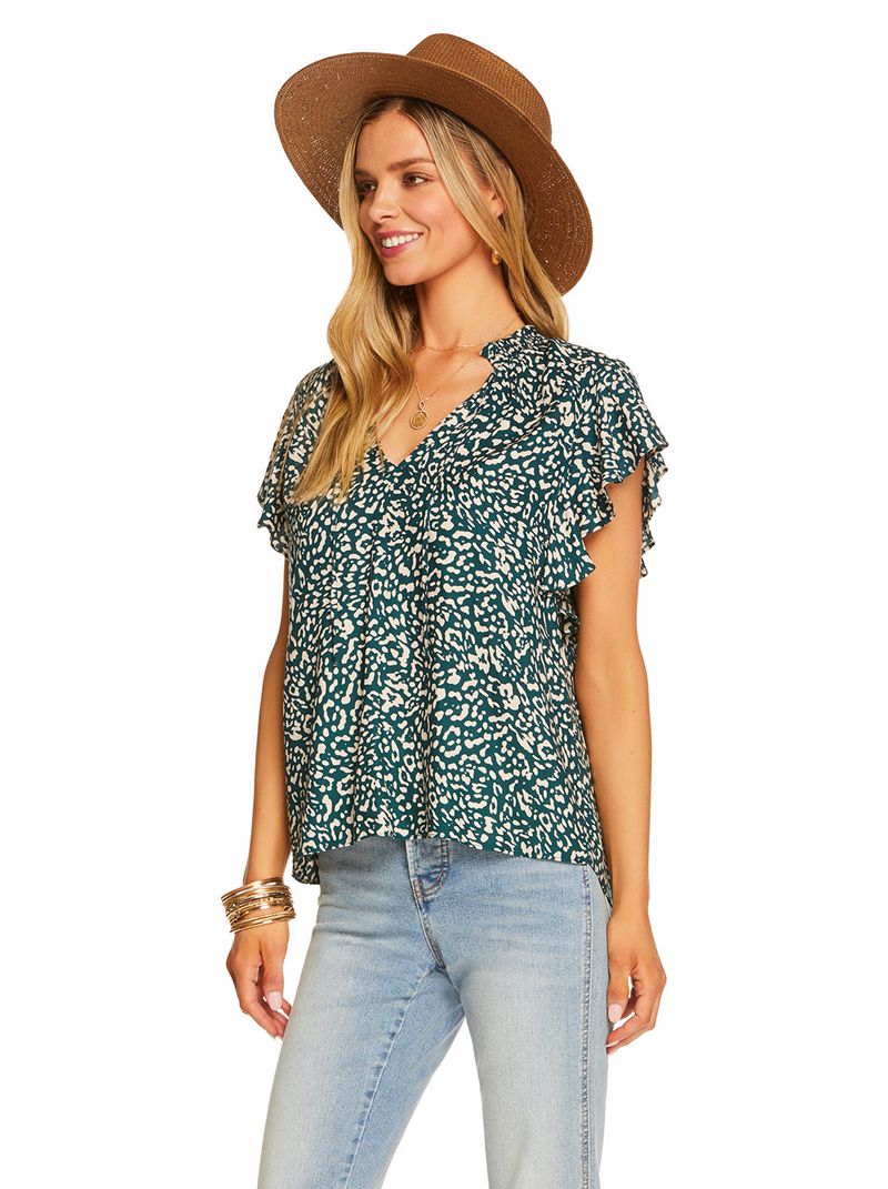 Tops Jessica Simpson Ala Feminino Turquesa Escuro | 09824XGSB