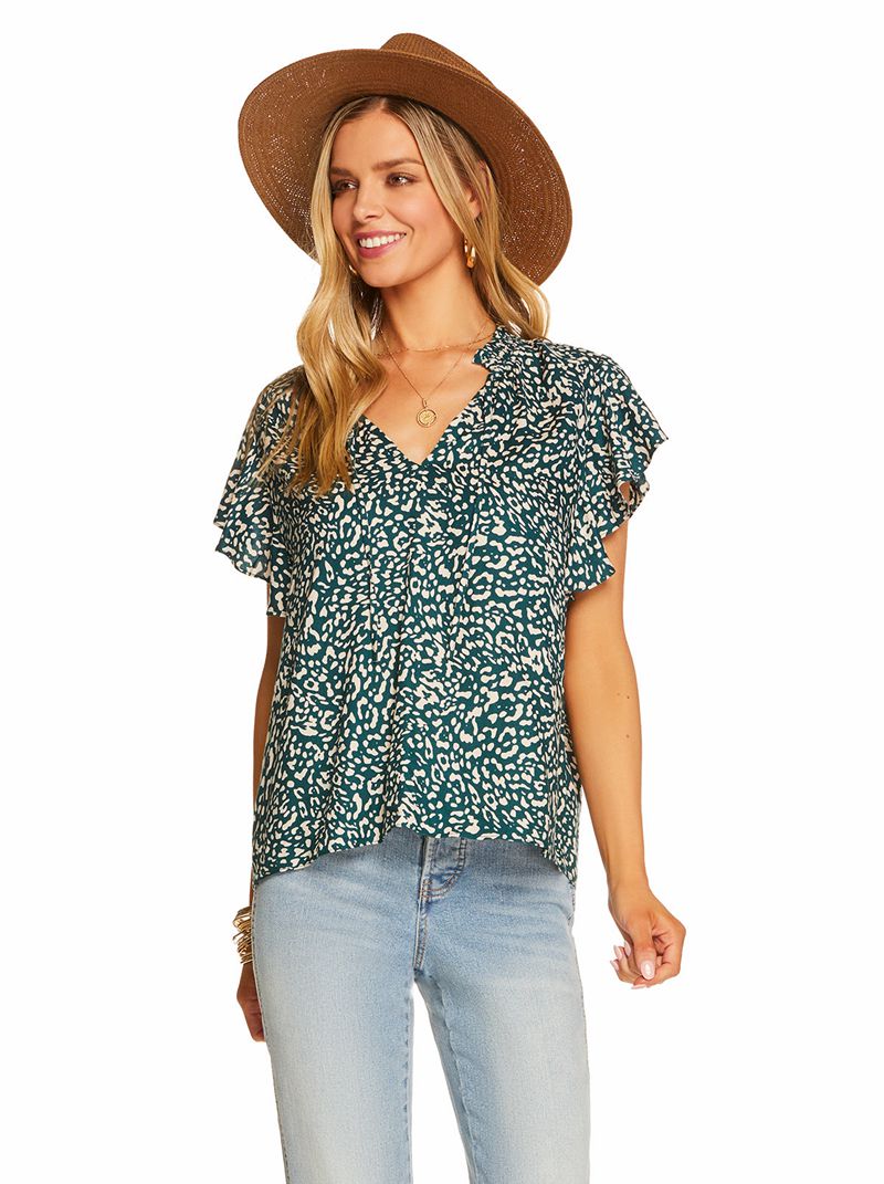 Tops Jessica Simpson Ala Feminino Turquesa Escuro | 09824XGSB