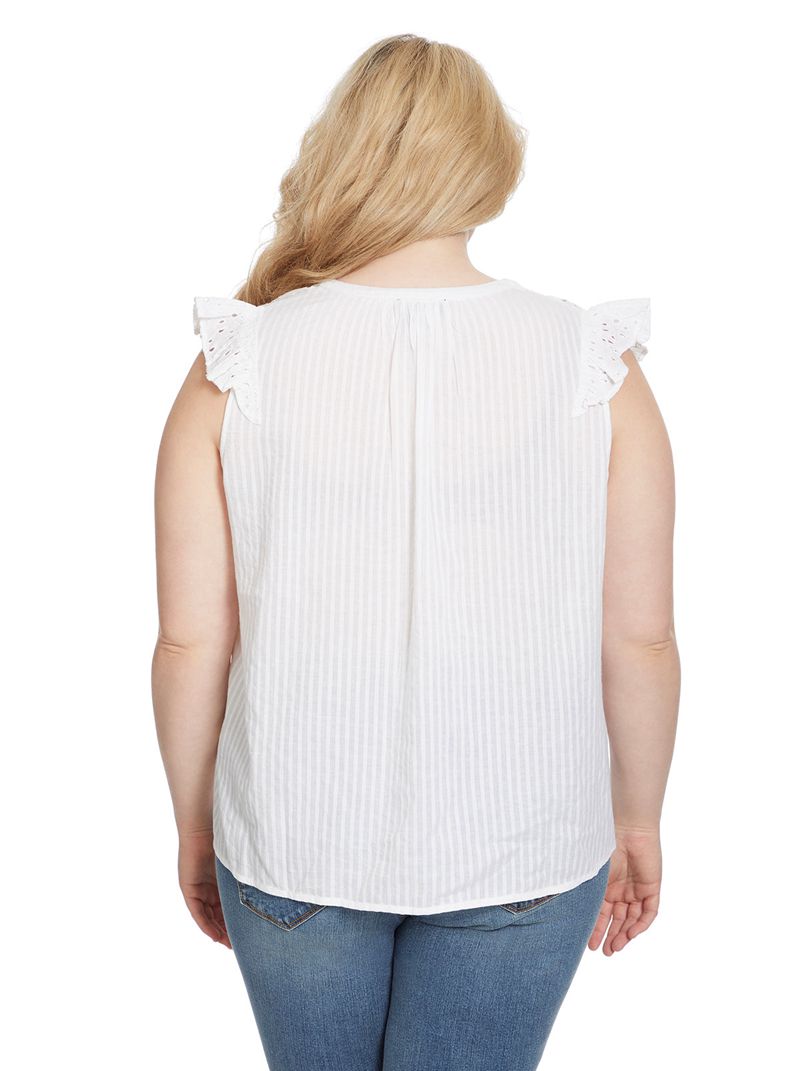 Tops Jessica Simpson Alisha Feminino Branco | 81075UZPI