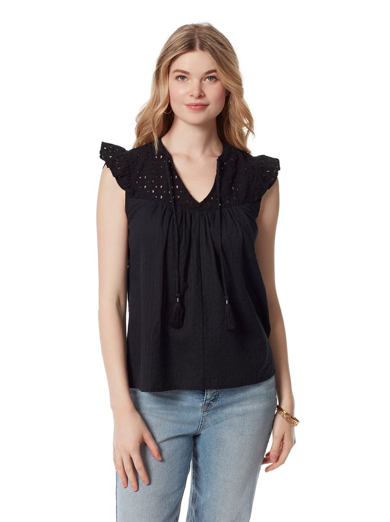 Tops Jessica Simpson Alisha Feminino Pretas | 50427ZDOS