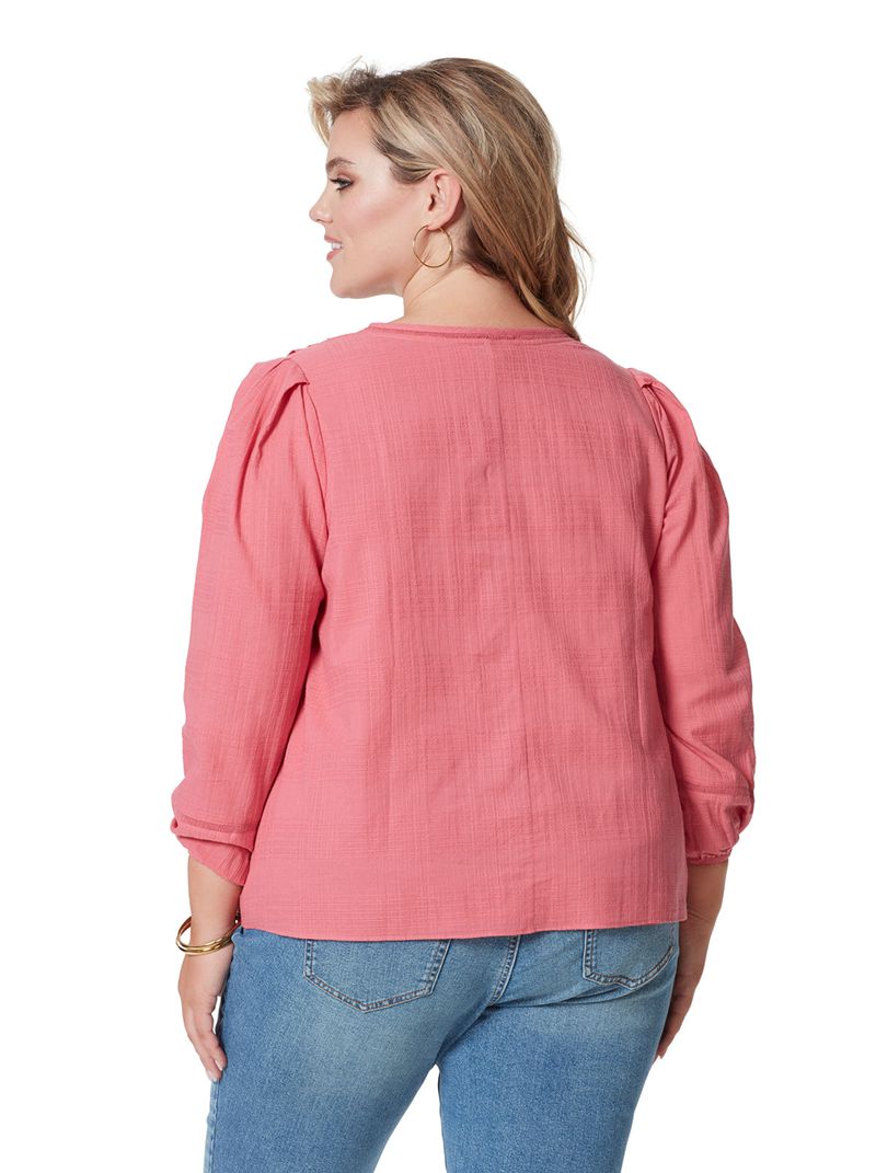 Tops Jessica Simpson Ariel Blouse Feminino Rosa | 06143CHWJ