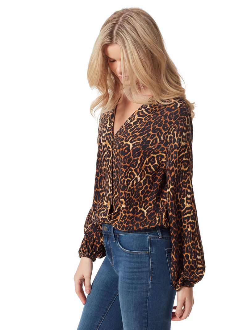 Tops Jessica Simpson Arya Feminino Leopardo | 25197VLRF